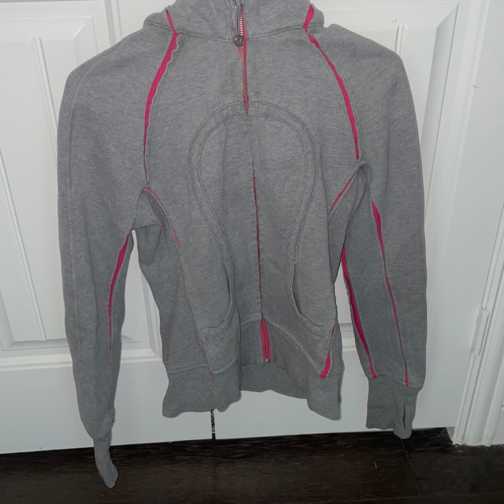 Lululemon pink and gray jacket - womens extra small